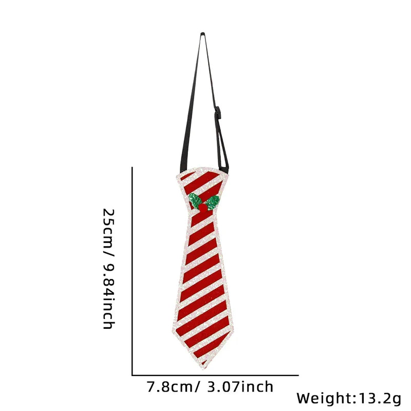 1PC 2024 Christmas Neckties Cartoon Christmas Ties For Boy Girl Santa Claus Party Kids Costume Accessories Christmas Decoration