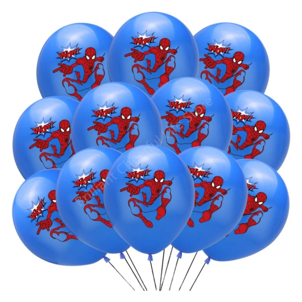 12 Inch Marvel Superhero Latex Balloon Set Avengers Spiderman Hulk  Boys Birthday Party Baby Shower Party Decorations Kid Toys