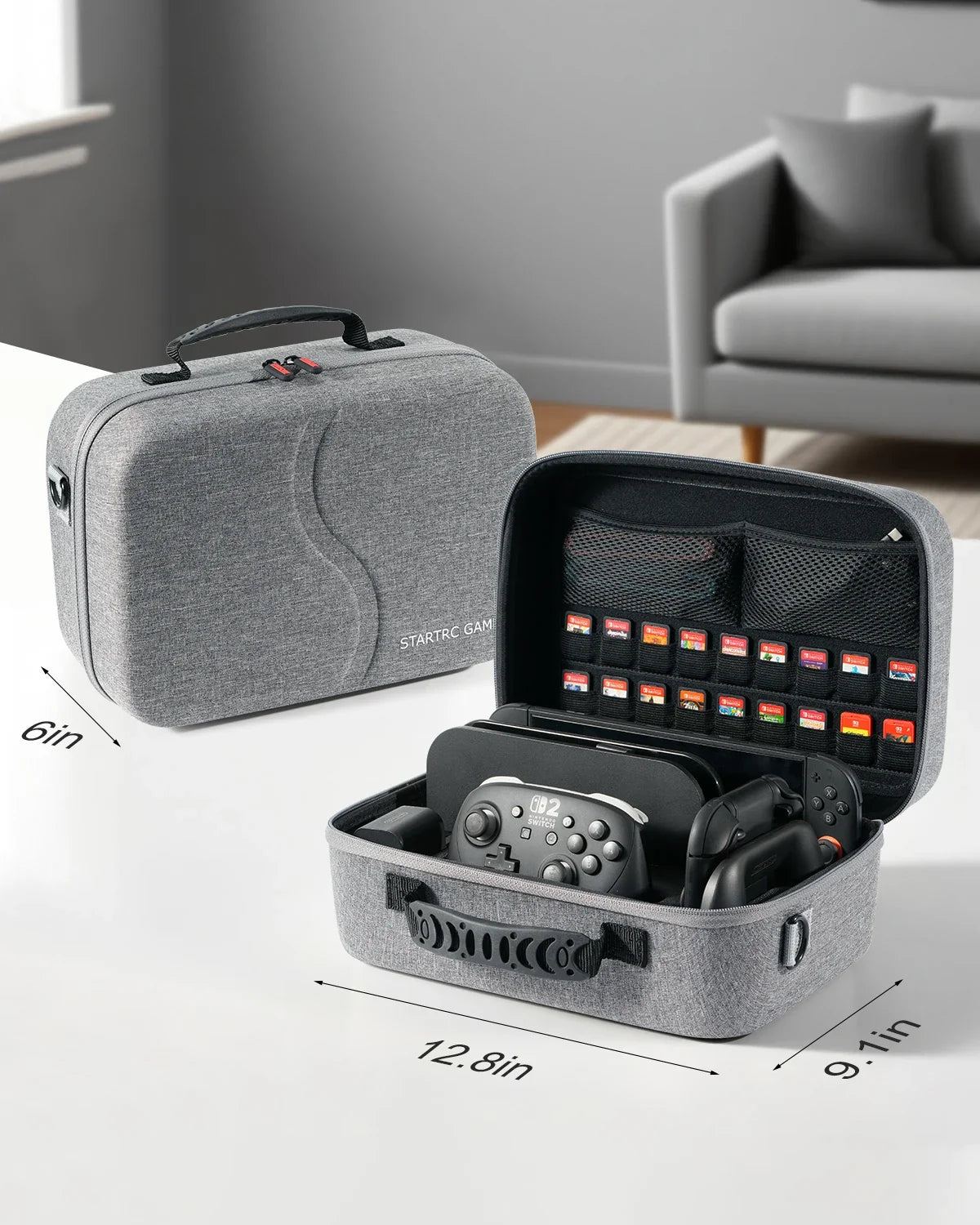 Switch 2 Travel Case Portable Storage Bag All-in-One Carrying Case Hard Shell Bag for Nintendo Switch 2 Console Game Accessories