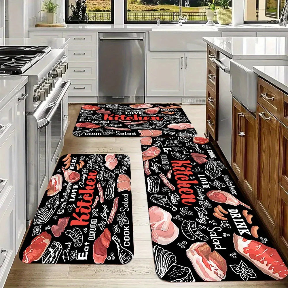 VIKAMA Kitchen Floor Mats, Entrance Door Mats, Laundry Room Long Carpets, Corridor ,Passageway Floor Mats, Home Decorations.