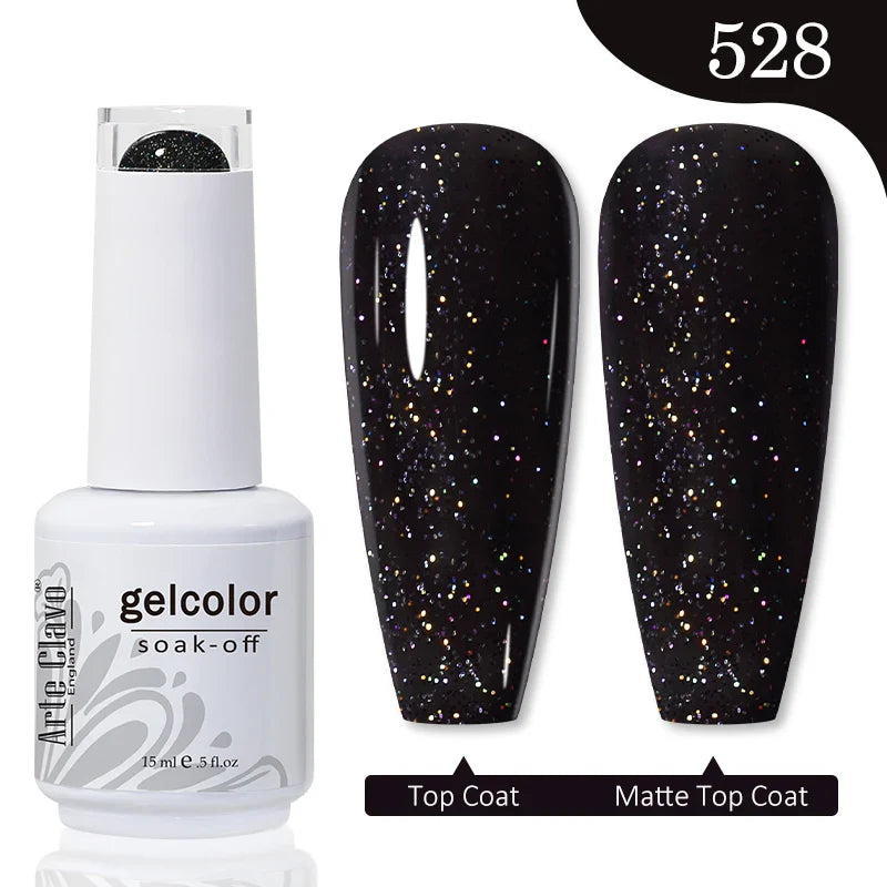 Arte Clavo Autumn Winter Series Jelly Gel Nail Polish 15ml LED Nail Gel Hybrid Varnish Matt Top Base Coat Nail Art Gellak Primer