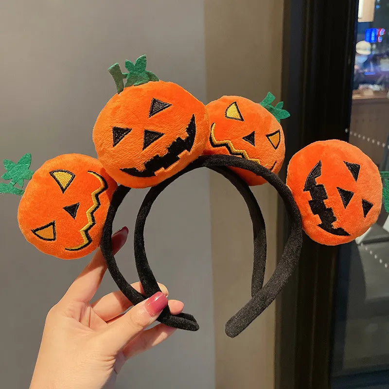 Halloween Party Decoration Funny Pumpkin Cloth Headband Ghost Festival Gifts Happy 2023 Halloween Costume For Kids Girl Headwear