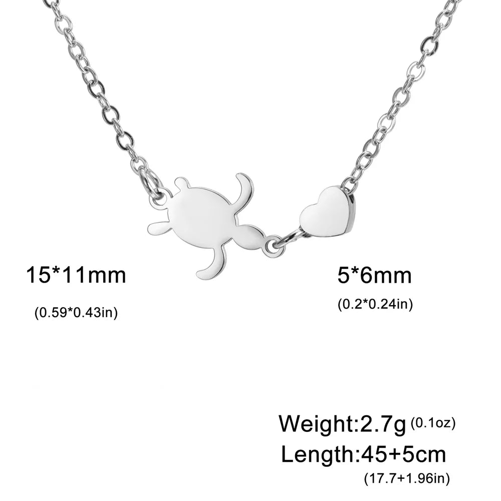 EtherealBe Sea Turtle Pendant Necklace for Women