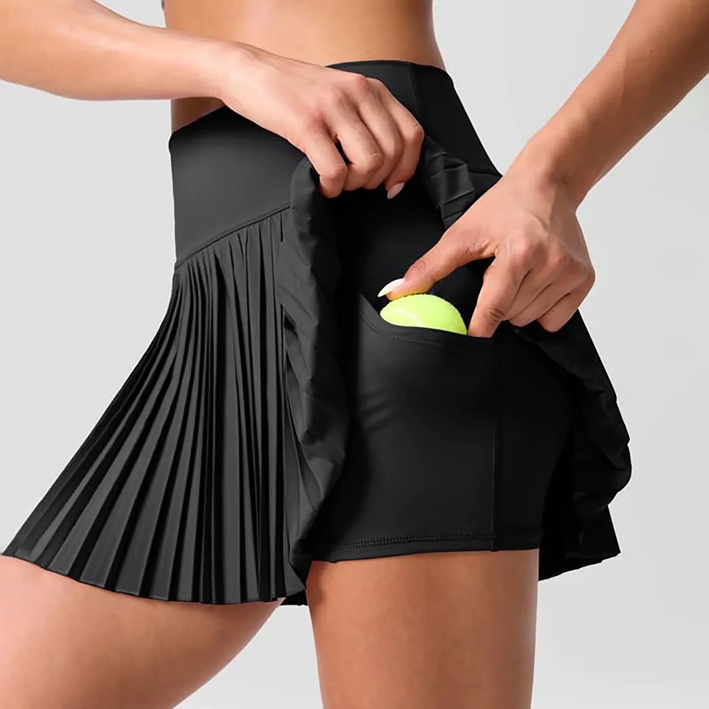 Women'S Pleated Tennis Sport Skirts Summer High Waisted A-Line Short Skirt High Street Office Lady Slim Fit White Pink Skirts