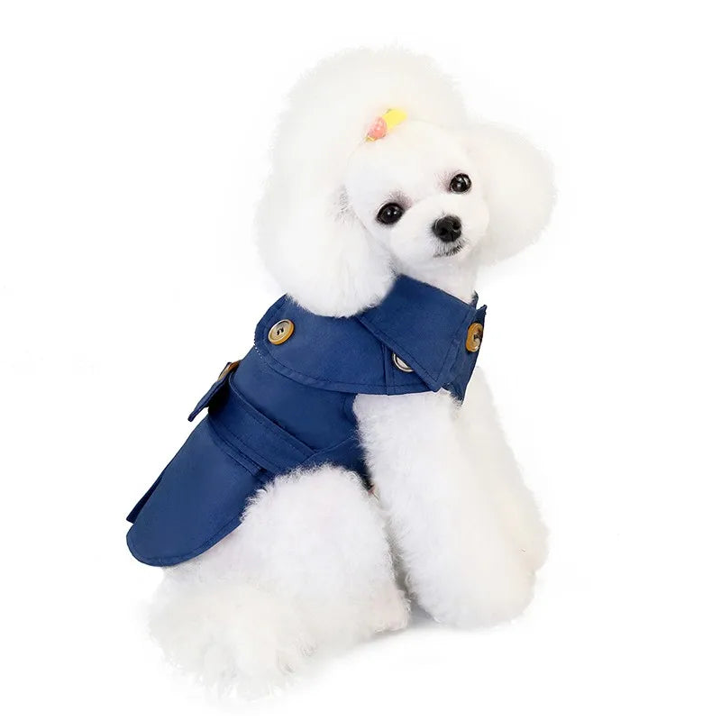 Fashion British Style Pets Dog Clothes Winter Thicken Jacket Coat Costumes Hoodies Chihuahua Clothes For Small Puppy Dogs Cat