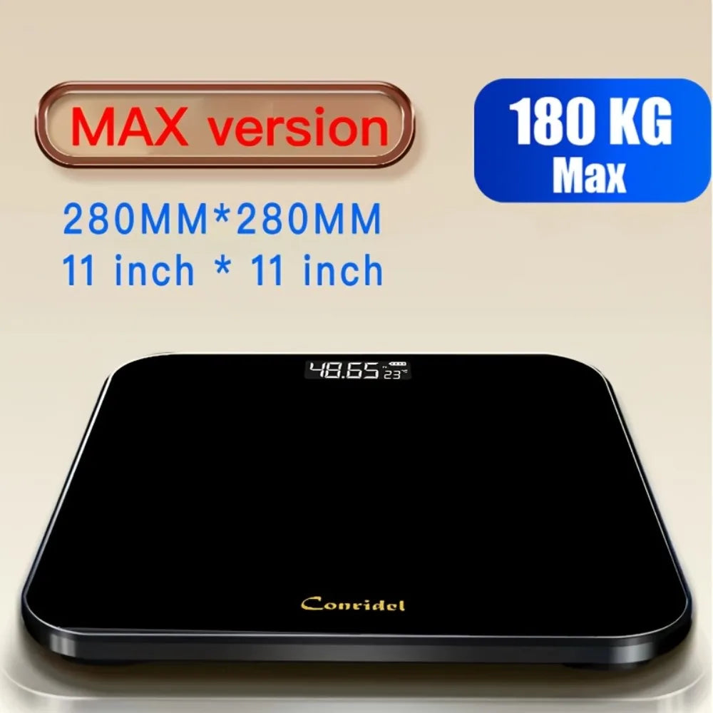 Smart Electronic Scale ,High Precision Body Fat Measurement, Battery Powered LCD Display with Temperature.