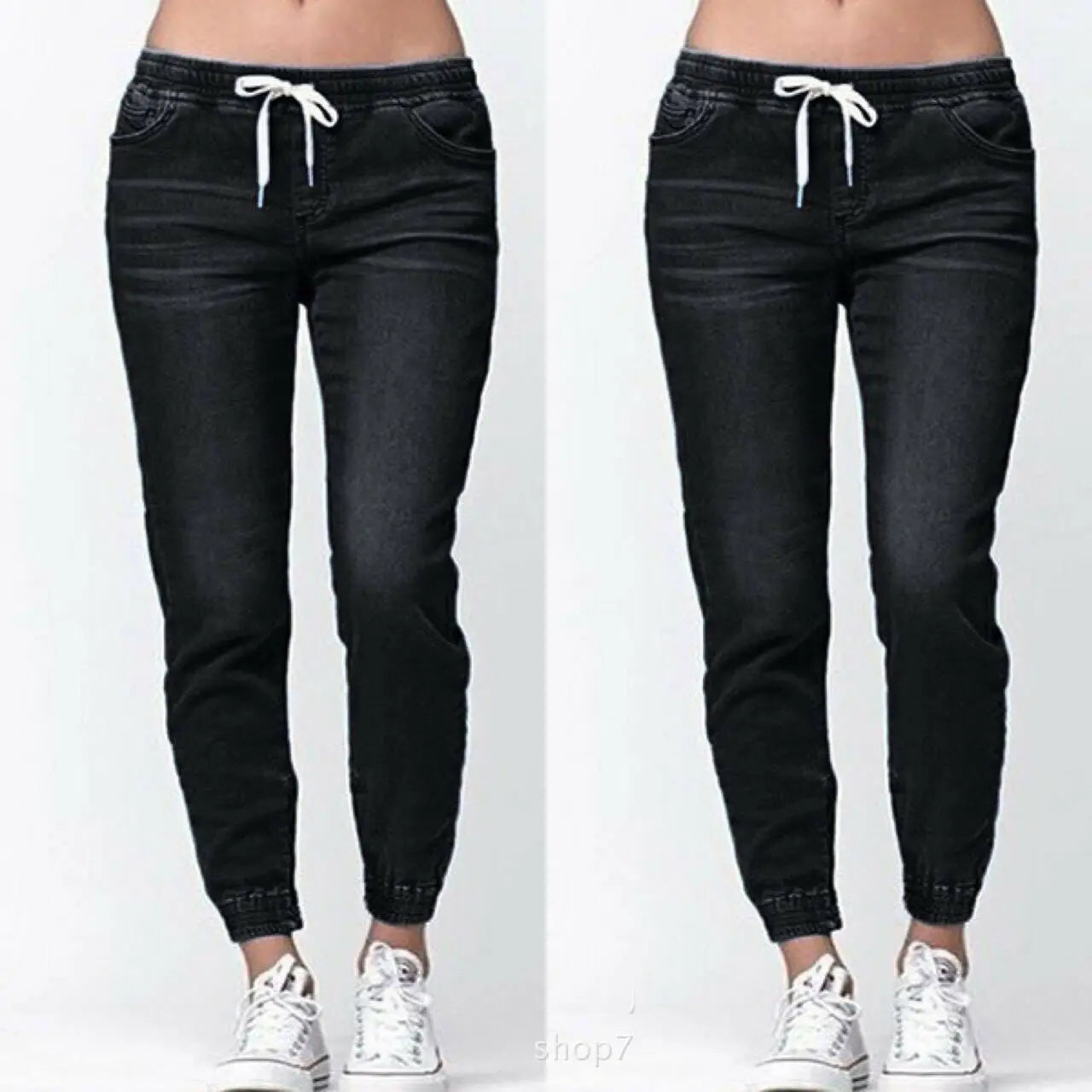 Casual Jogger Pants  Elastic Sexy Skinny Pencil Jeans For Women Leggings Jeans High Waist Women's Denim Drawstring Pants