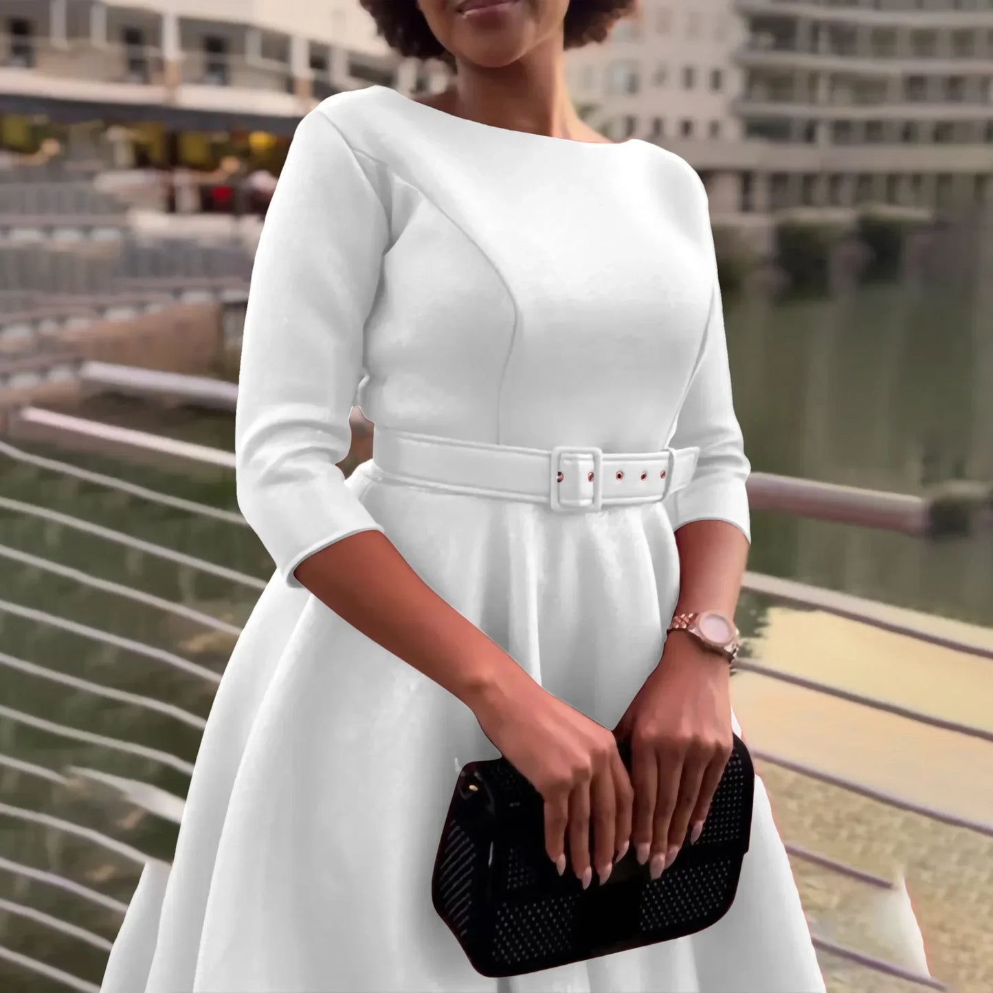 Fashionable Elegant Women's Clothing Dress Suitable For Bridesmaid Party Dress High Waist Design Various Sizes Available