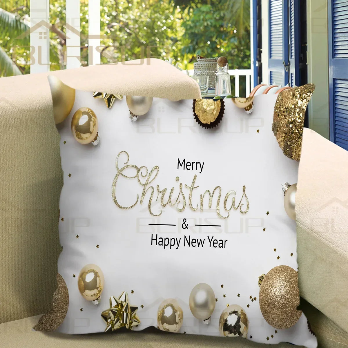 Bedroom Living Room Home Decor Merry Christmas Cushion Cover Pillowcase Christmas Ornament Home New Year Gifts