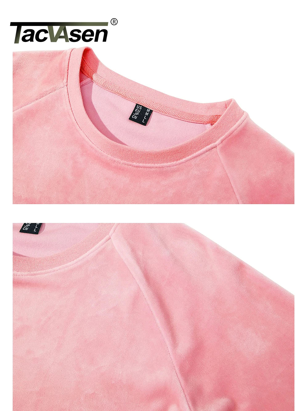 TACVASEN Spring Lightweight Crew Neck Pullover Womens Casual Soft Fuzzy Sweatshirts Warm Hoodies Sweet Streetwear Sports Tops