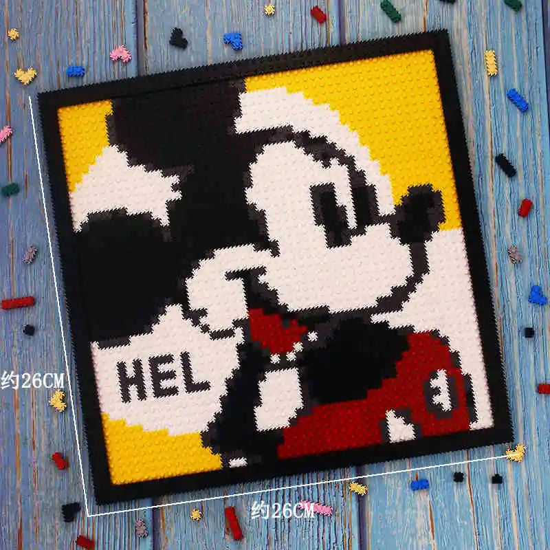 New Wall Decor Portraits Disney Building Blocks Bricks Puzzle Level 10 Difficulty Puzzle Toys Male and Female Series Gifts