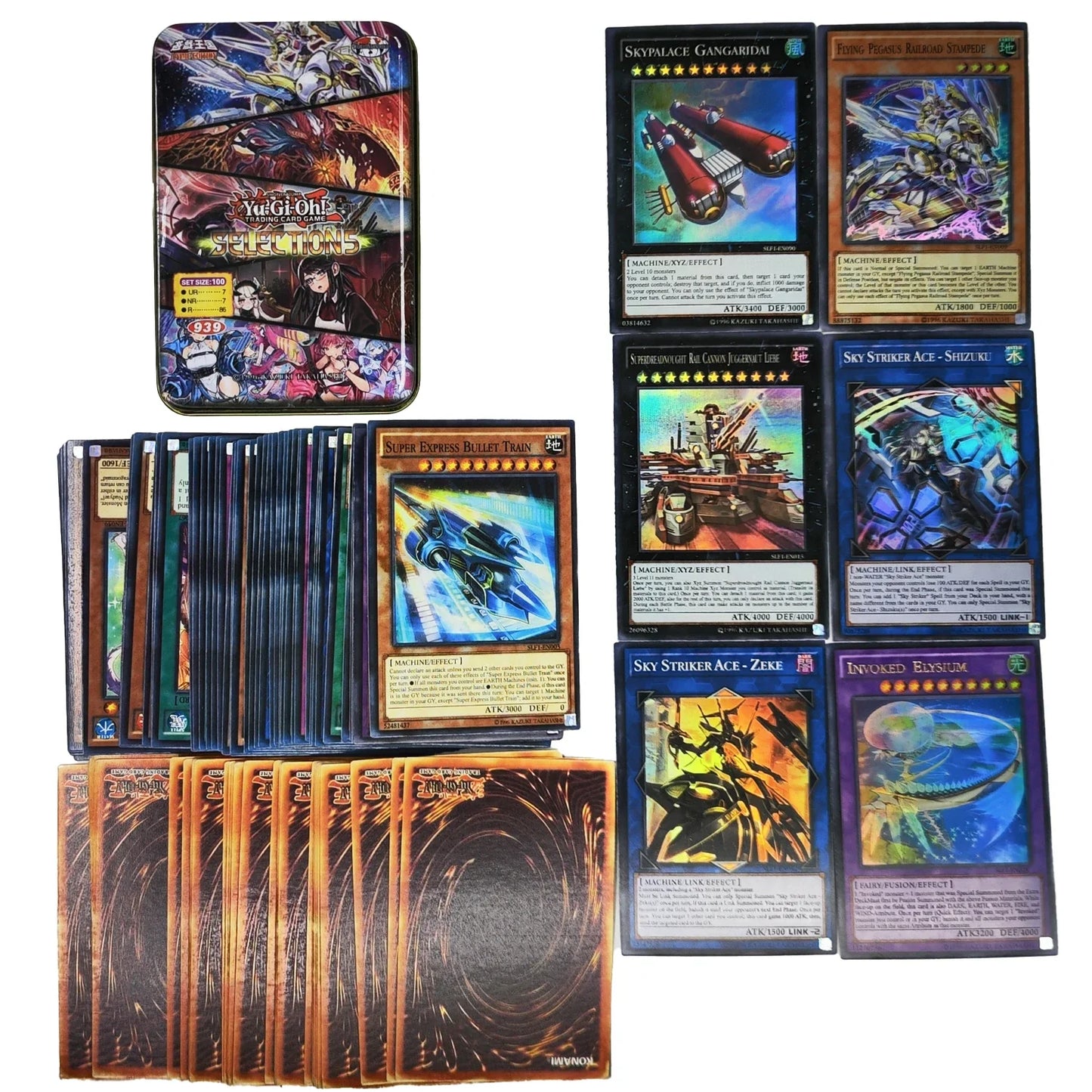 Yu Gi Oh Cards EGYPTIAN GOD PACK Card Deck English TCG Holographic Golden White Dragon Duel Game Collection Card with Tin Box