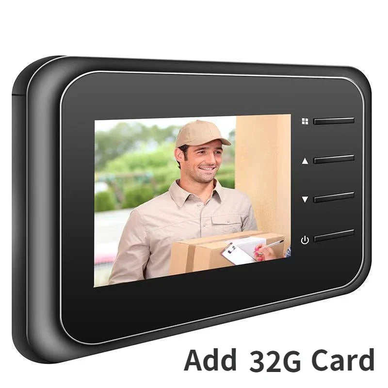 Escam C22 Video Peephole Doorbell Camera Video-eye Record Electronic Ring Night View Digital Door Viewer Home Security