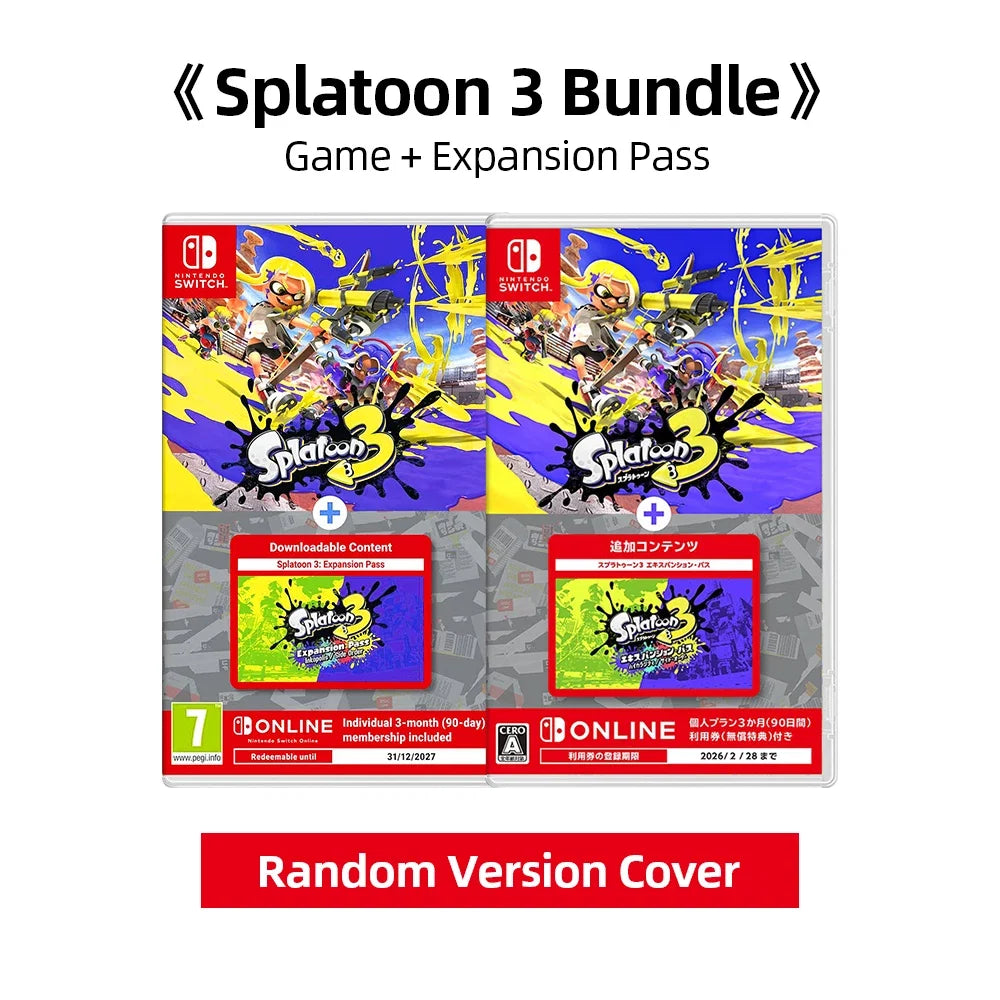 Splatoon 3 Bundle (Game + Expansion Pass) - Nintendo Switch Game Deals  Physical Game Card for Switch Game Console