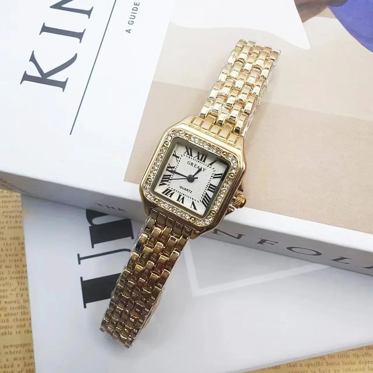 Luxury Fashion Square Women's Watches Brand Ladies Quartz Wristwatch Classic Silver Simple Femme Steel Band relogio feminino