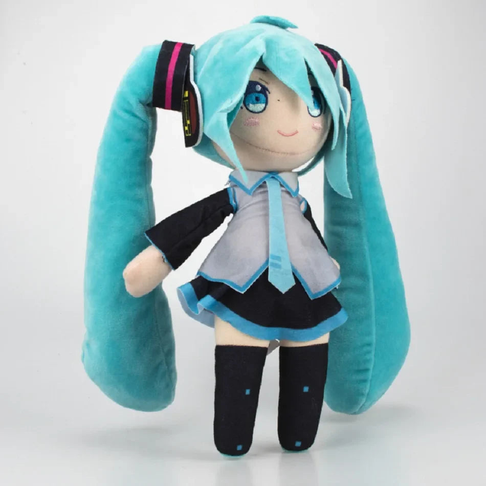23-28cm Japanese Anime Plush Stuffed Toy Hatsune Miku Plush Doll Soft Pillow Future Doll Cute Christmas Gift for Children