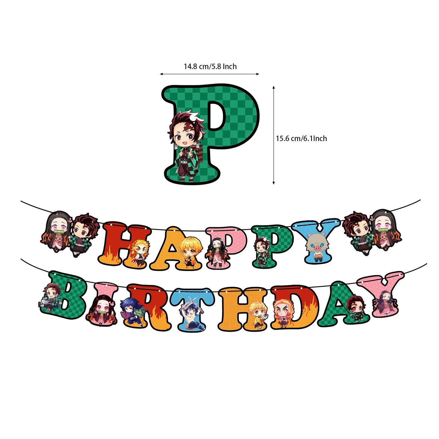 Anima Demon Slayer Party Decoration Supplies