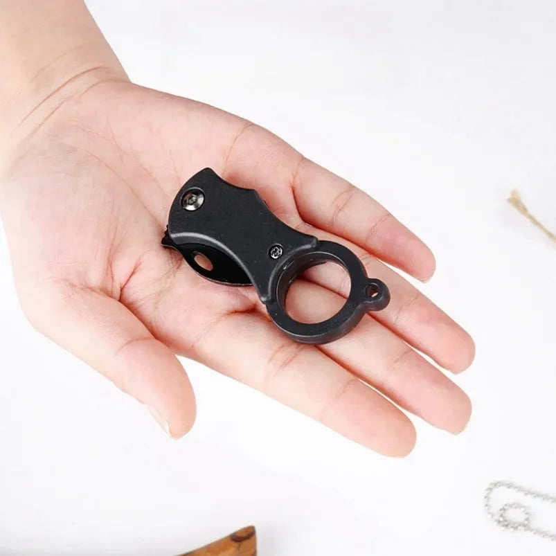 Mini Folding Knife Portable Pocket Knife Camping Food Processing Food Construction Repair Outdoor Equipment Keychain Mouth