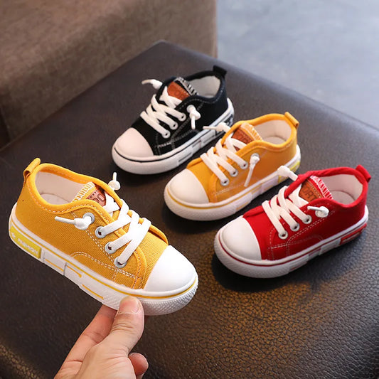 2025 New Children's Canvas Shoes, Fashion Baby Board Shoes, Girls' Breathable Shoes Boys' Casual Shoes.