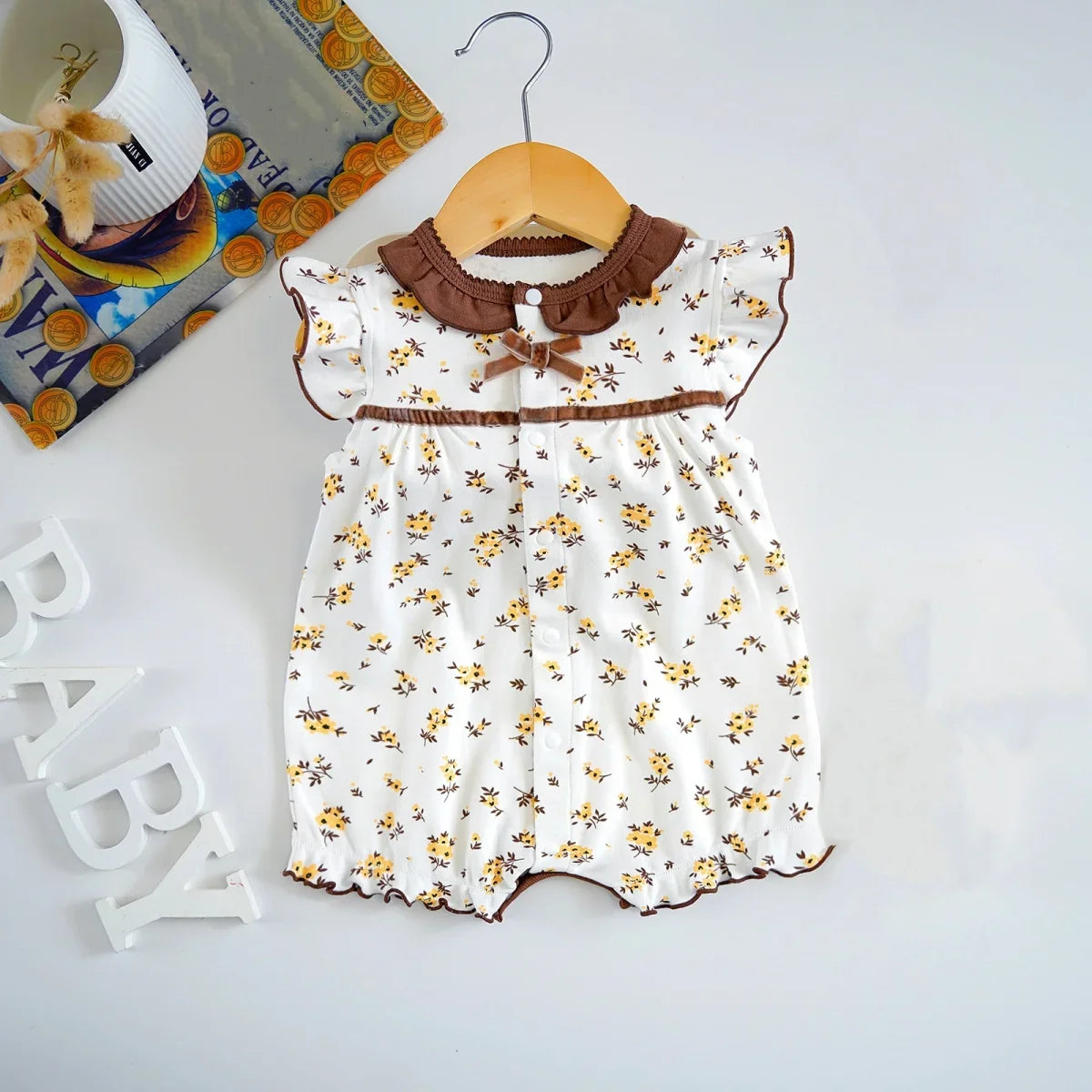 3-18 Month Baby Summer Clothes Rompers Girls Overalls Short Sleeve