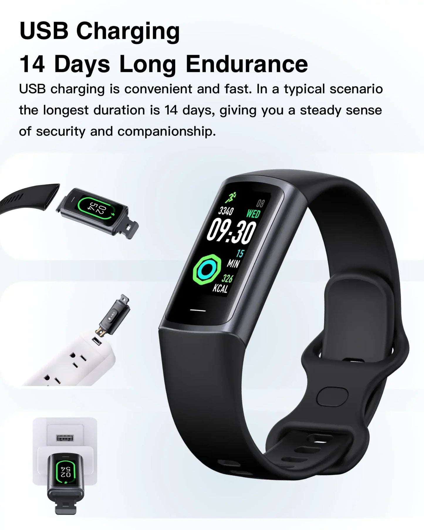 Smart Band 8 Pro Fitness Bracelet Wristbands Woman Pedometers For Walking Women'S Watches For Huawei Xiaomi Phone