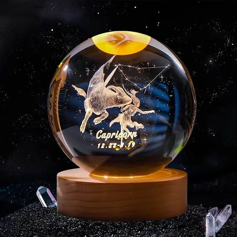 3D Crystal Ball Glass Decoration