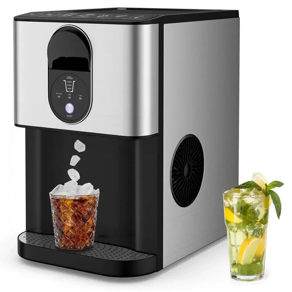 Countertop Ice Maker with Self-Cleaning, 56 lbs/Day, 0.63 Gal Tank for Home and Parties