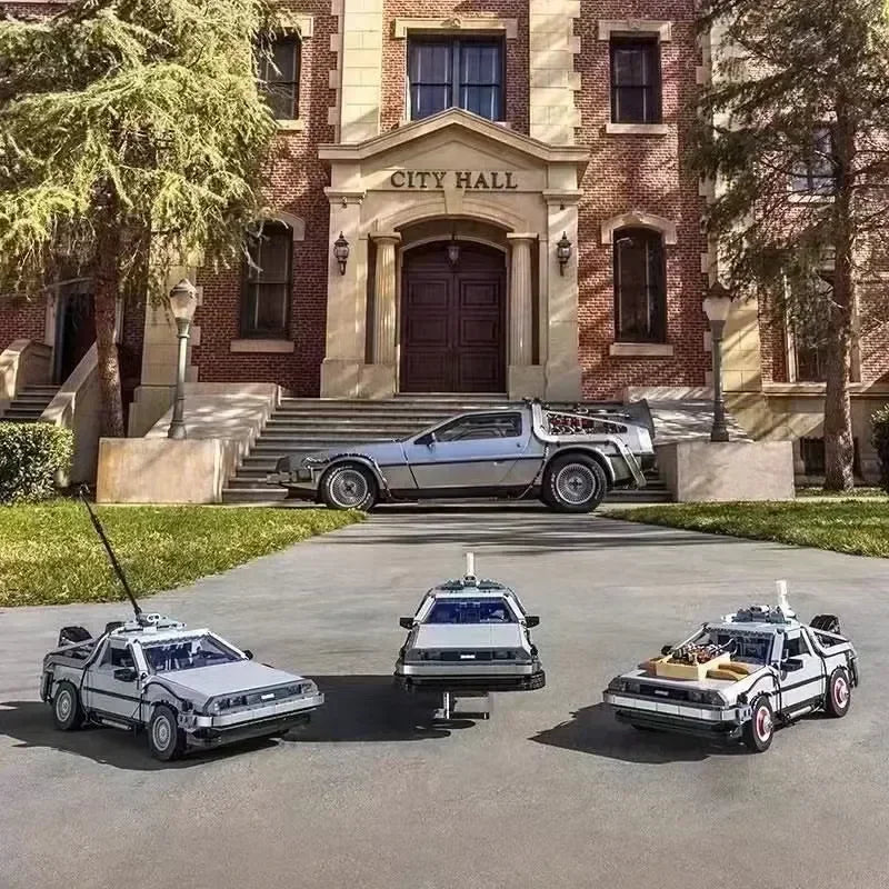 10300 DeLorean Back to the Future Time DMC-12 Machine Sport Car Building Blocks Fit Bricks Toys for Children Chritmas Gift Set