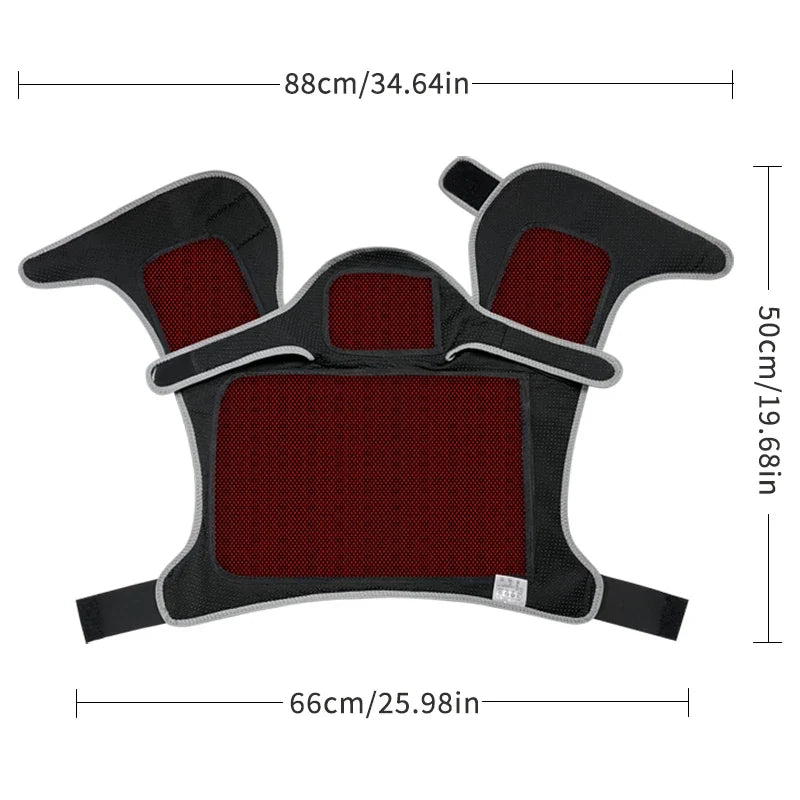 Red Light Heated Shawl Vest 3 Vibration Massage Neck Shoulder Back Body Warmer  Neck Back Muscle Relaxation
