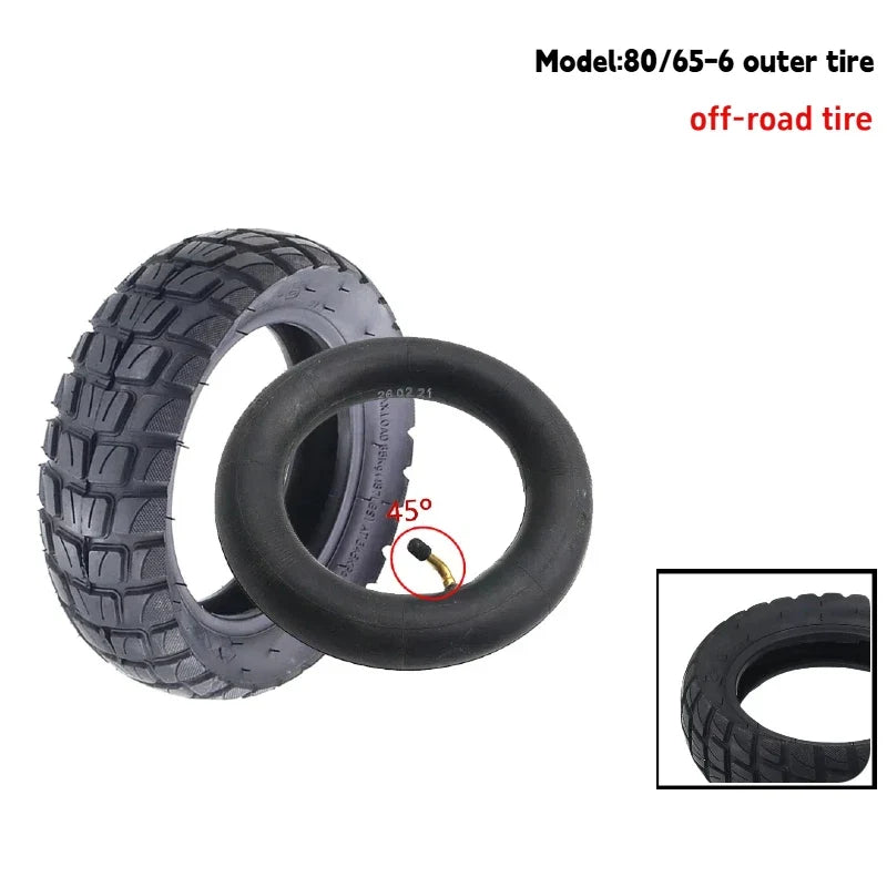 80/65-6 tires are suitable for electric scooters with 10 inch wear-resistant inner and outer tire accessories