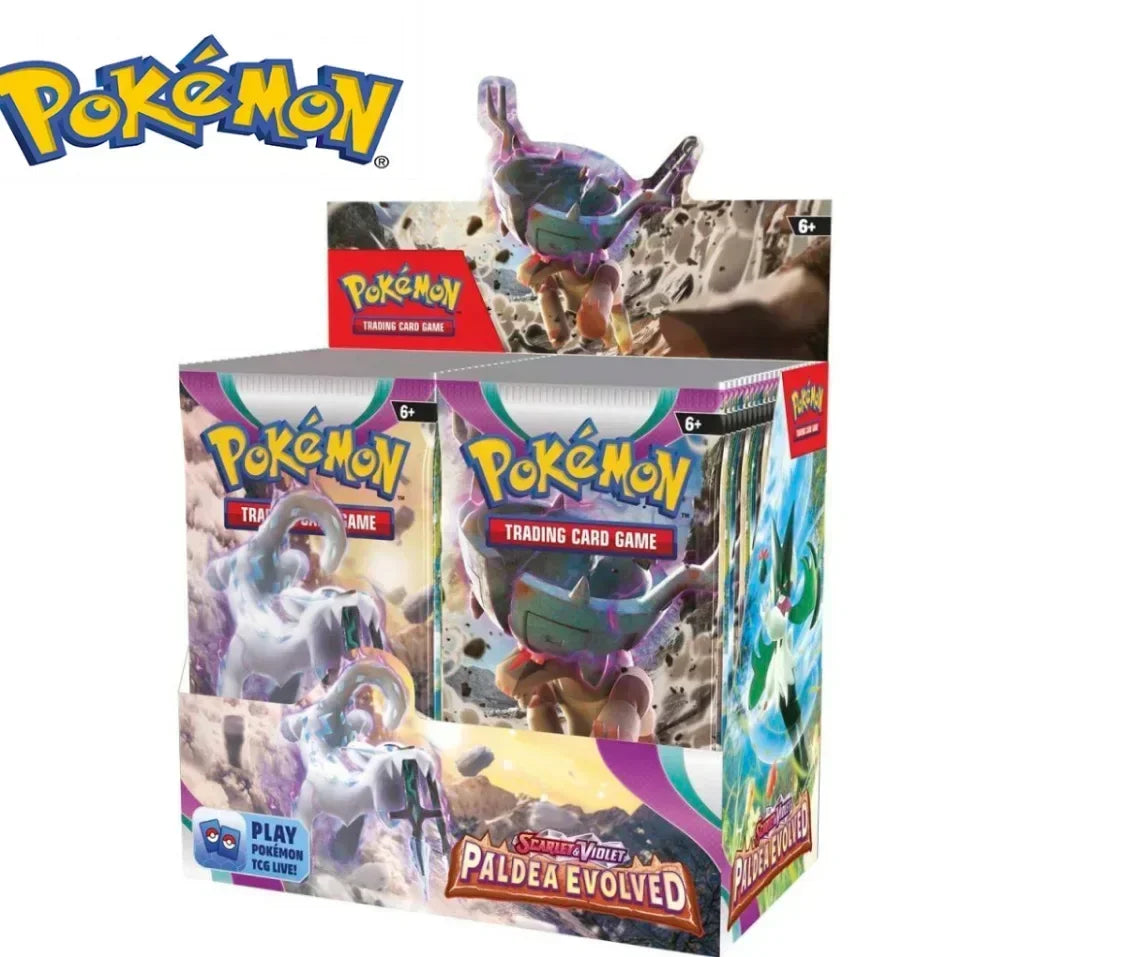 Pokémon Cards TCG: 324Pcs Scarlet & Violet Evolutions Booster Box 36 Pack Box Rare Booster Pack Vamx Collectible Card Toys Gifts