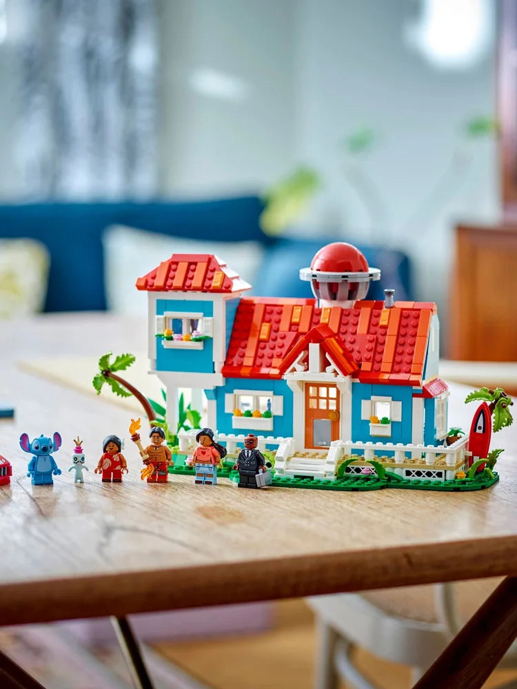 Lego Disney Series 43268 Lilu and Stitch's Beach Vacation House Building Toy Building Blocks