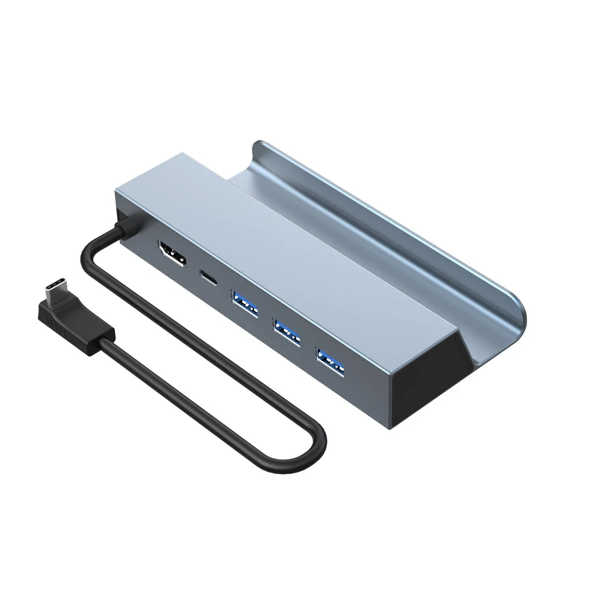 5 In 1 USB-C Game Hub Type-C Console Dock With 4K HDMI+PD 100W+USB 2.0*3 For Mobile Phone Laptop Steam Deck ROG Alloy