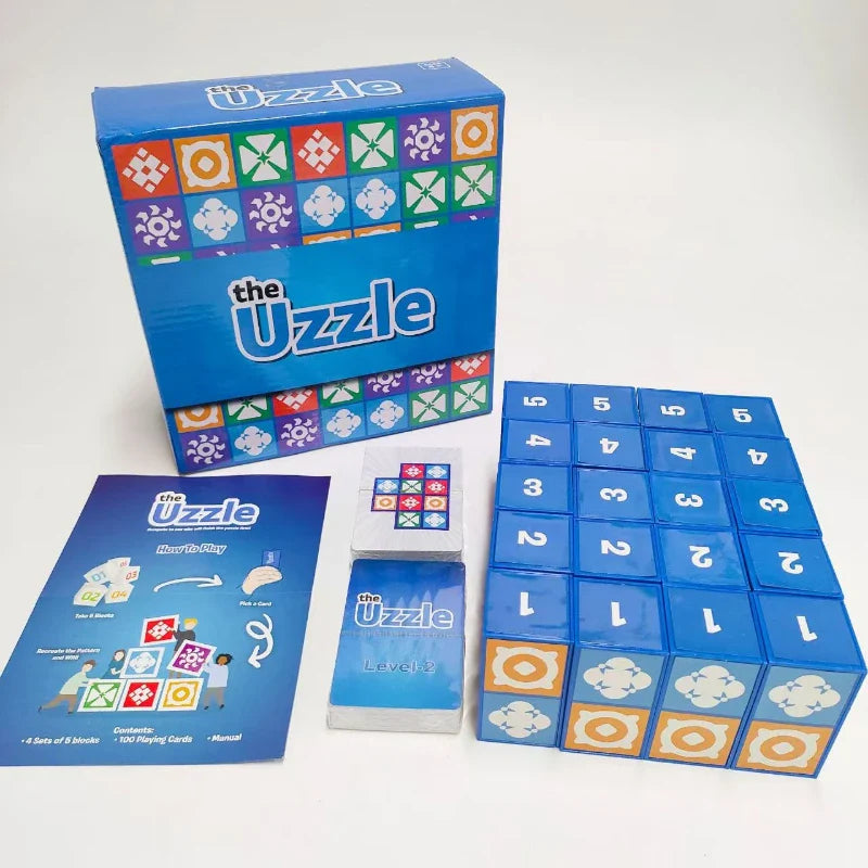 2025 NEW The Uzzle 3.0 Board Game Spatial Logic Thinking Board Games for Children and Adults Block Puzzle Matching Games