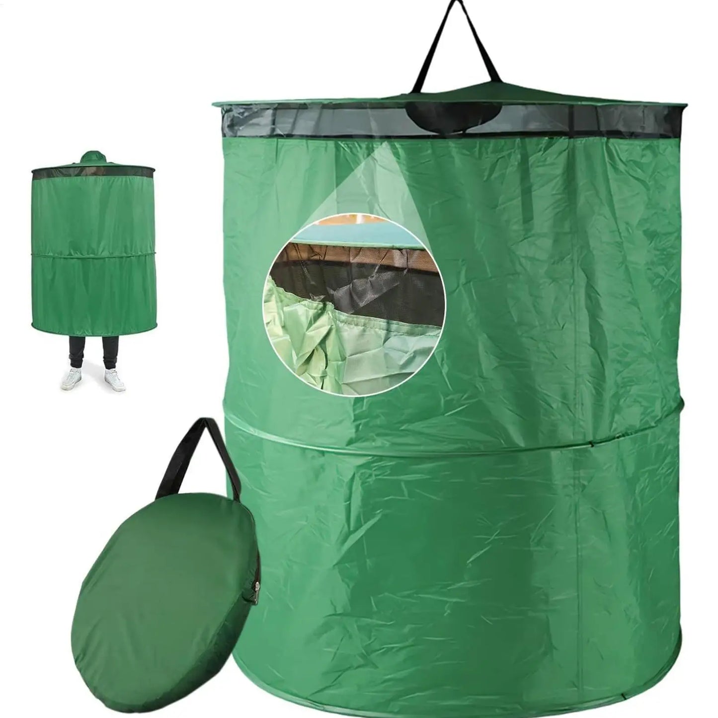 Camping Toilet Tent Portable Compact Foldable Privacy Shelter with Carry Bag for Changing Dressing Beach Camp Travel Recreation