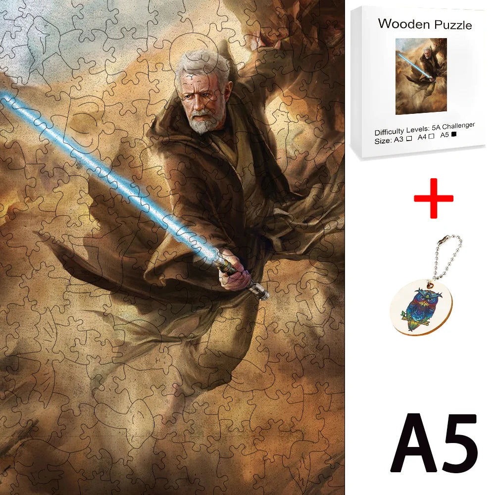 Star Wars Wooden Puzzle Board Games for Children Hobby Jigsaw Table Game Craft Toys Diy Fidget Christmas Building Blocks Model