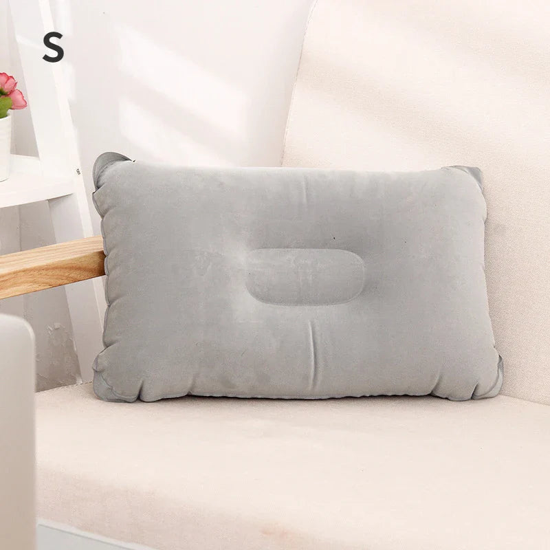 Portable Fold Outdoor Travel Sleep Pillow Camping Tent Inflatable Pillow Airplane Hotel Rest Comfortable Sleep Pillows