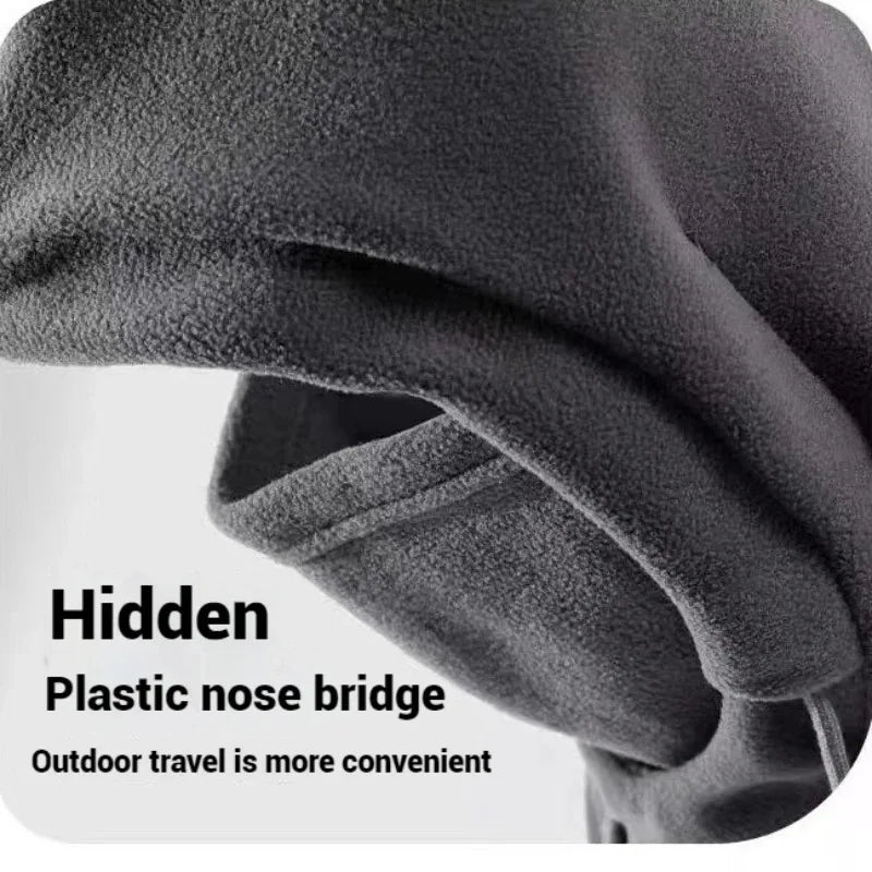 Warm Hat with Mask and Neck Warmer 3-in-1  for Men and Women