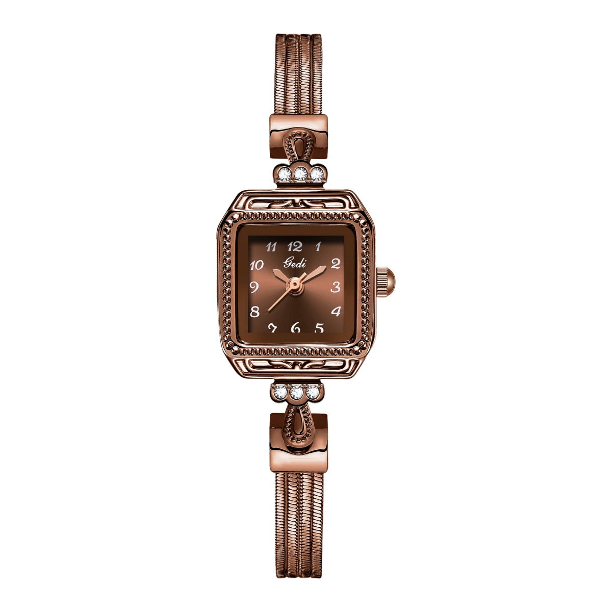 Elegant Lady Wristwatches Luxury Gold Square Dial Simple Casual Women's Watches Waterproof Stainless Steel Golden Girls Watches