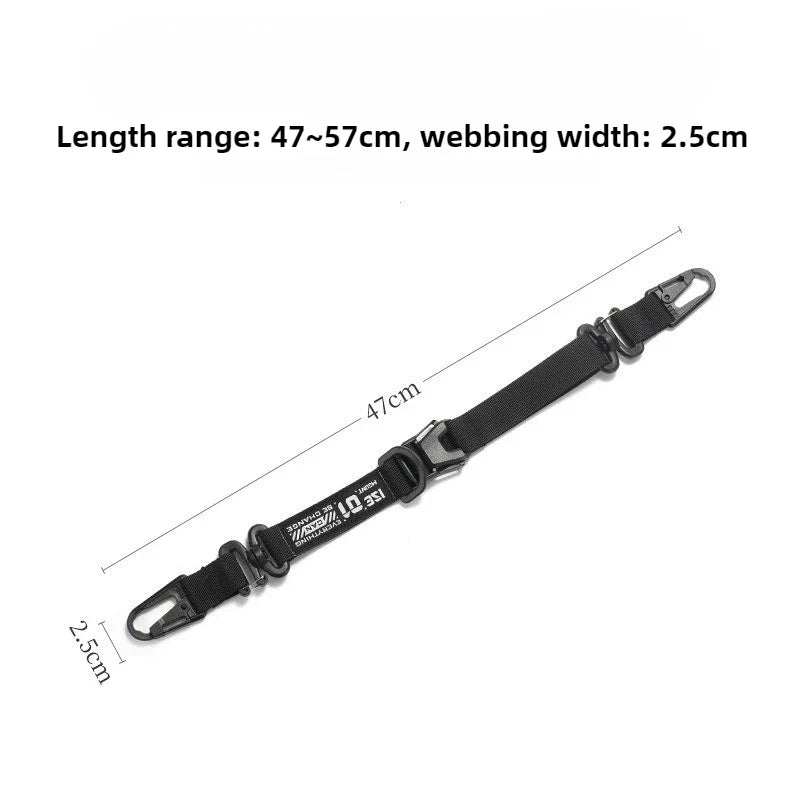 Outdoor Camping Multifunctional Hanging Strap Tactical Molle Storage Bag Shoulder Strap Durable Carabiner Clips for TravelHiking
