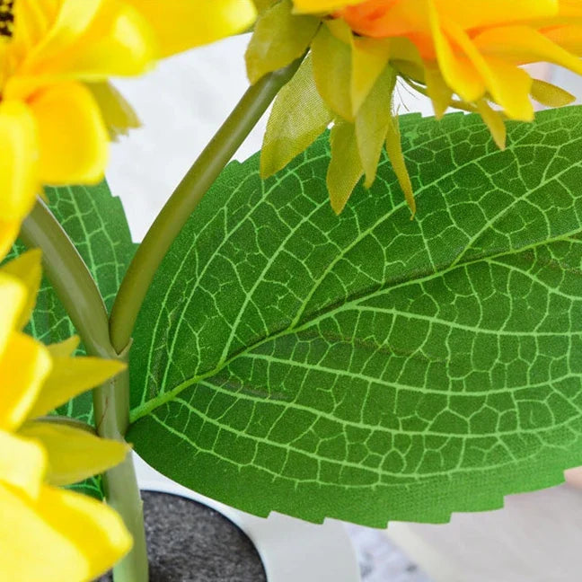Rechargeable Sunflower Led Simulation Night Light Table Lamp Simulation Flowers Decorative Desk Lamp For Resturaunt Hotel Weddin