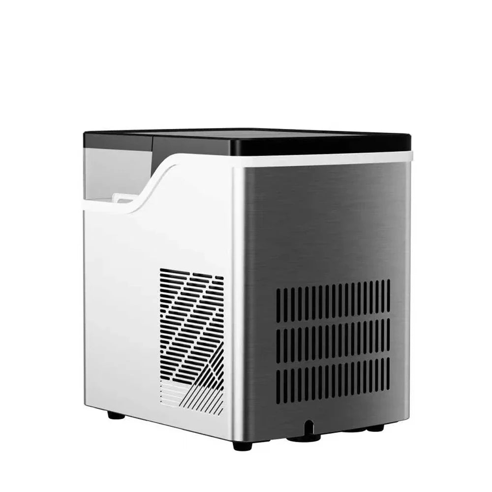 1.5L Table Top Automatic Ice Maker Stainless Steel WiFi Touchpad Control 15kg/24hrs Electric Portable Household