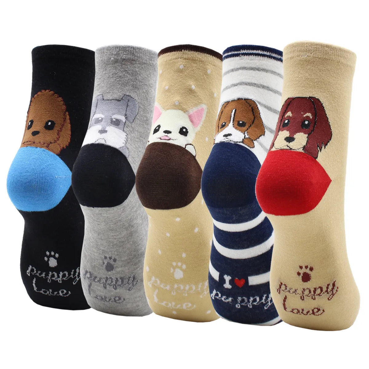 5 Pairs Fashion Colorful Kawaii Cute Cartoon Cotton Women Socks Harajuku Korean Halloween Cat Dog Owl Duck Fox Girl Socks