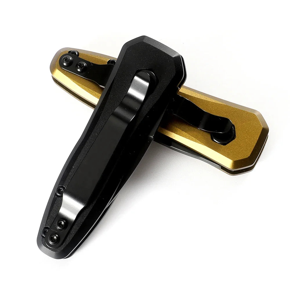 7500 folding pocket knife 1.9 inch black 8CR13 blade, aluminum handle camping hunting fishing outdoor tool EDC
