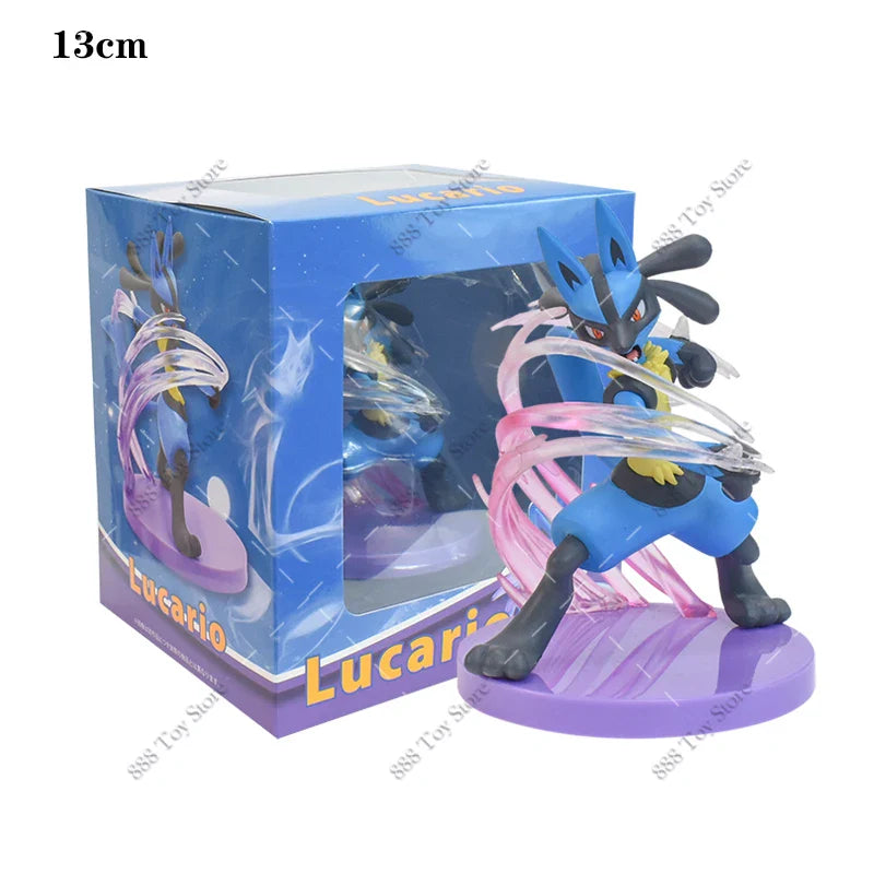Anime Pokemon Figures Squirtle Charizard Bulbasaur Charmander Vulpix Special Effects Scene Version PVC Action Figure Model Toys