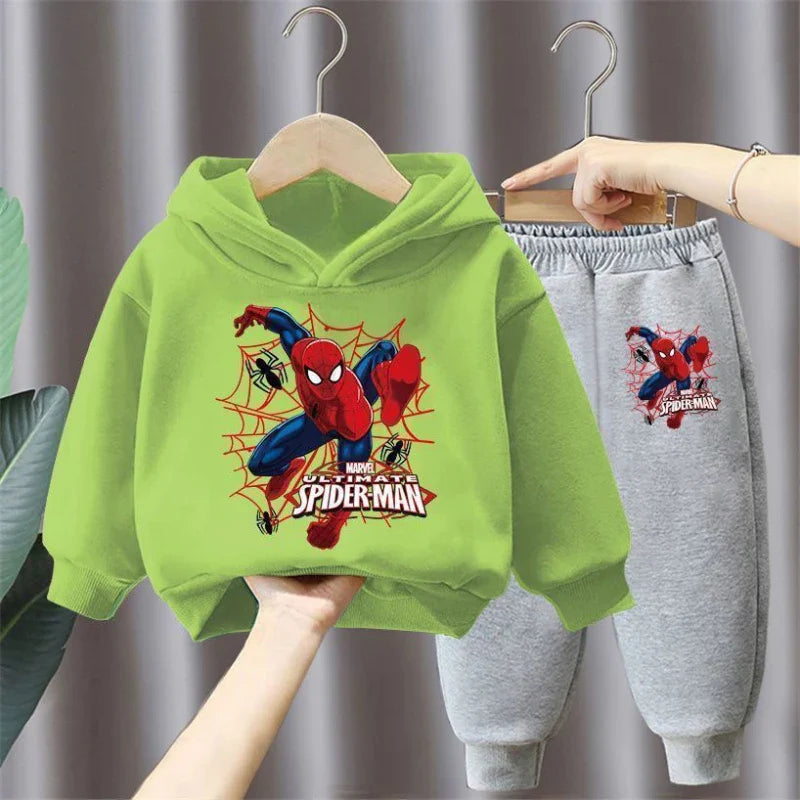 Spring Autumn New Children's Clothing Sets Disney Boys 2pcs Spiderman Kids Tracksuit