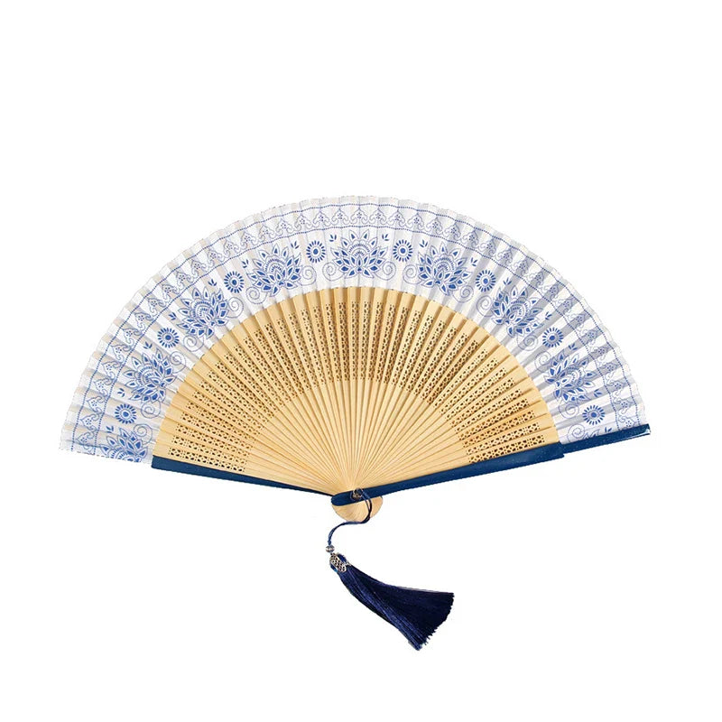 31 Styles Folding Fan Black Japeneses Ladies Silk Hand Fans High Quality Bamboo Crafts Wedding Dance Home Decor Ornament