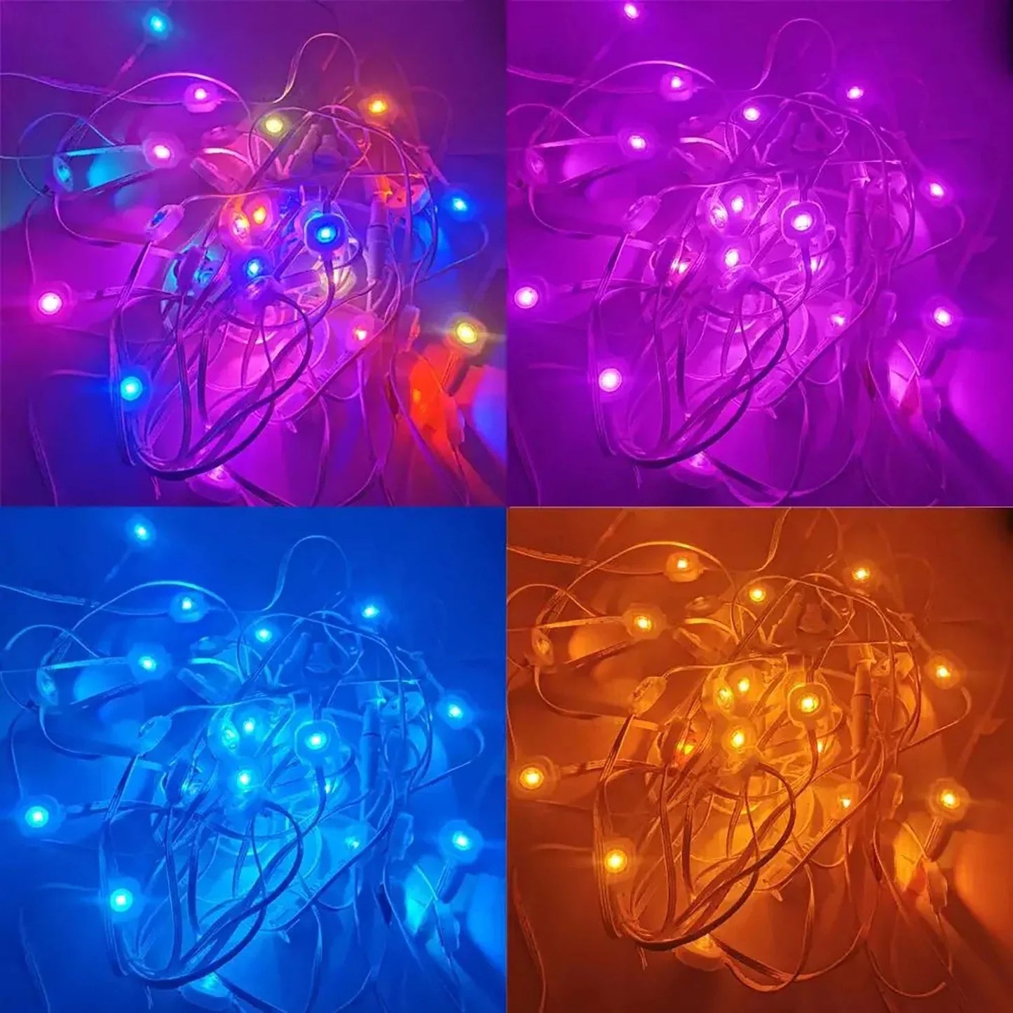 90LED Tuya Outdoor Permanent Eave Light 24V 2A RGB IC Waterproof Light Strip Suitable For Christmas Decoration Wreath
