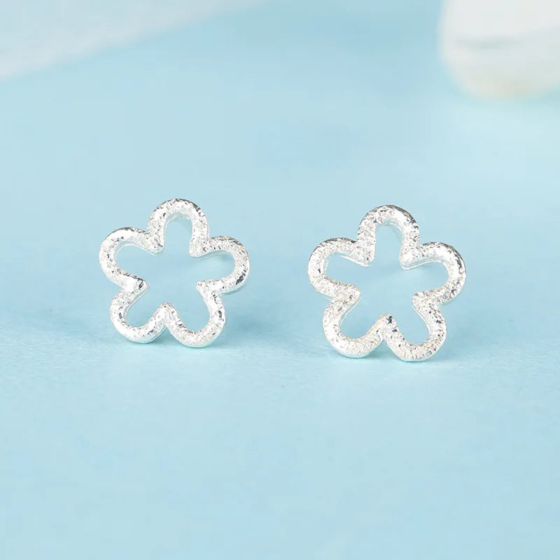Newest 925 Sterling Silver Needle Women's Jewelry Cute Chic Stud Earrings for School Girls Kids Lady Birthday Gifts S925 Stamp