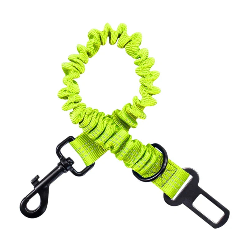 Dog Car Seat Belt Dog Seat Belt Leash Vehicle Belt Adjustable Cushioning Elastic Reflective Safety Rope for Dogs Cat
